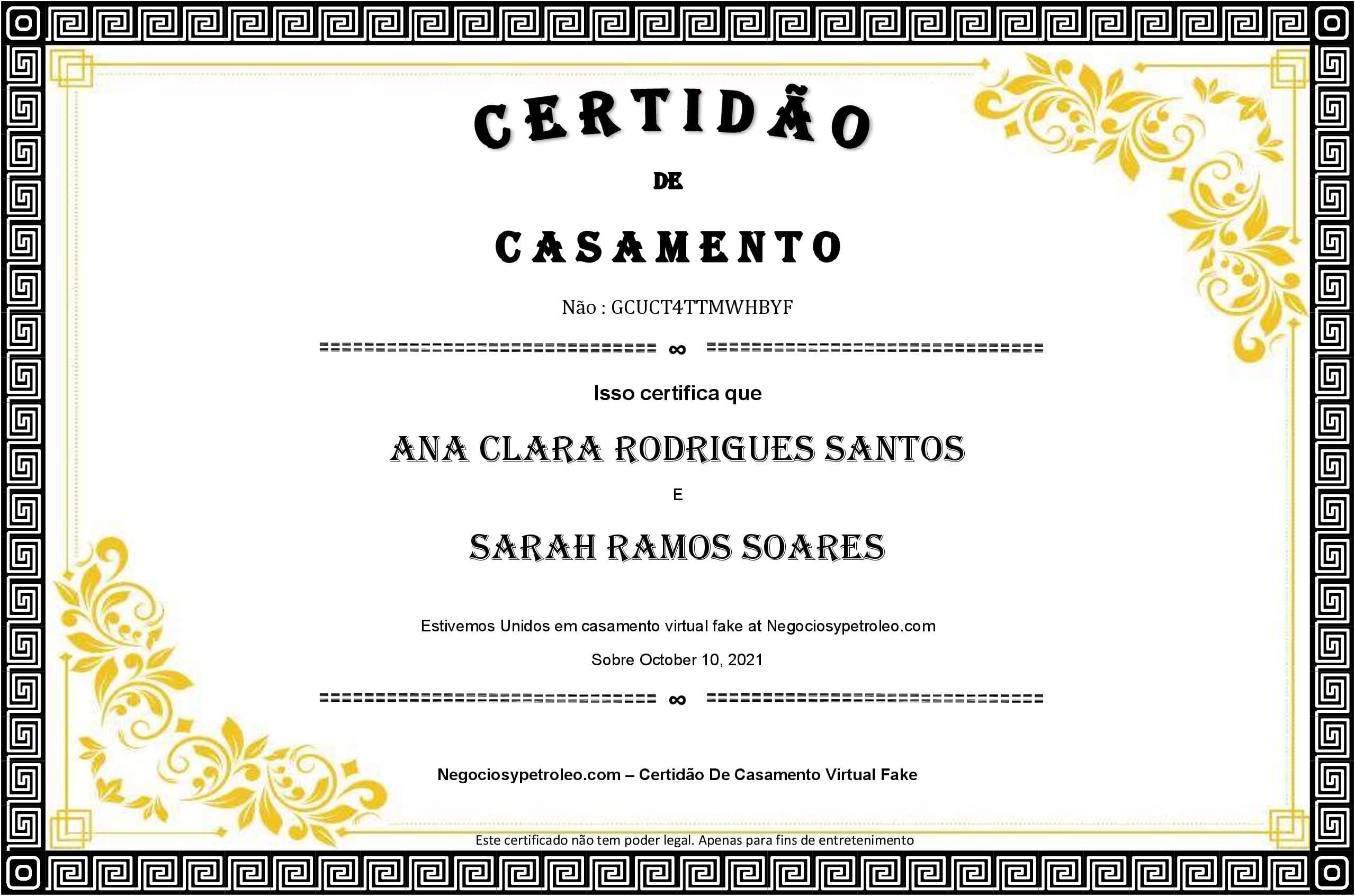 Casamento Civil Certidão De Casamento Online Fake