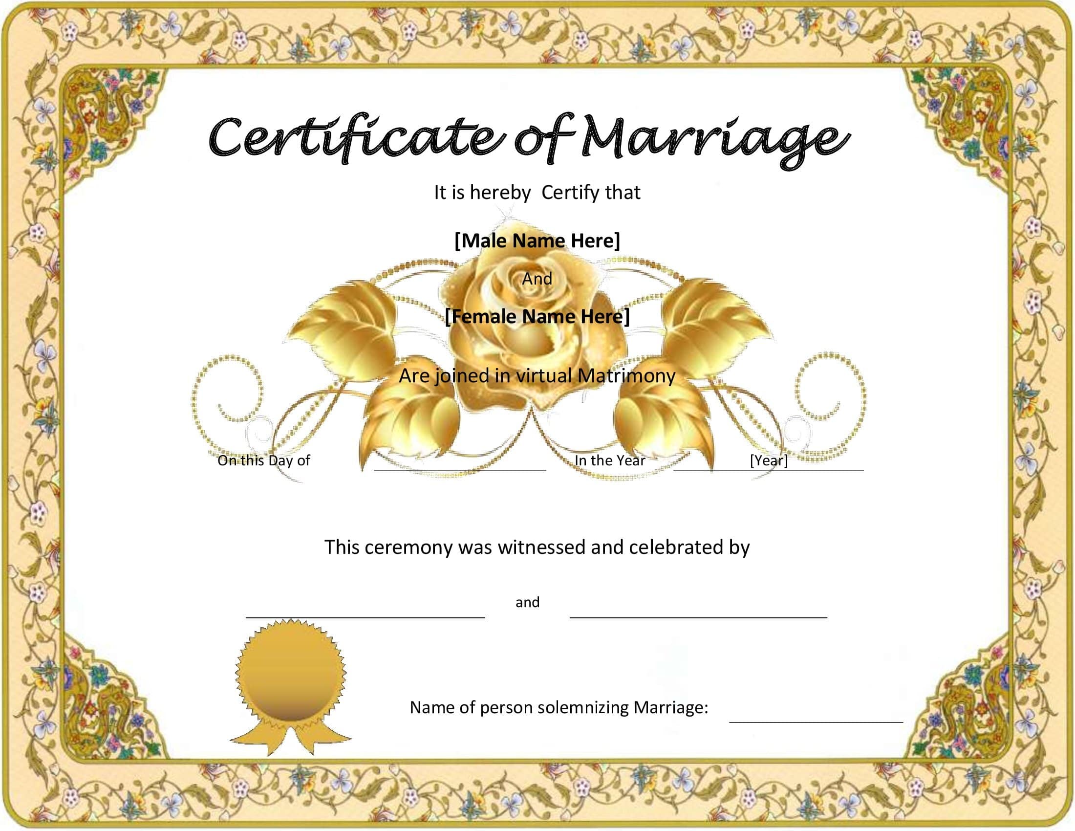 Certidão De Casamento Preenchida Exemplo