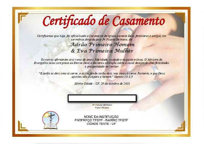 Certificado De Casamento Certificado De Casamento Certidao De Casamento Dizimos E Ofertas