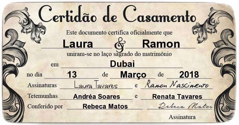 Fazer Certidão De Casamento De Brincadeira