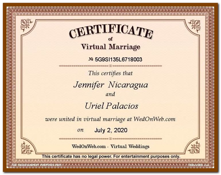 Certidao de Casamento Wedonweb