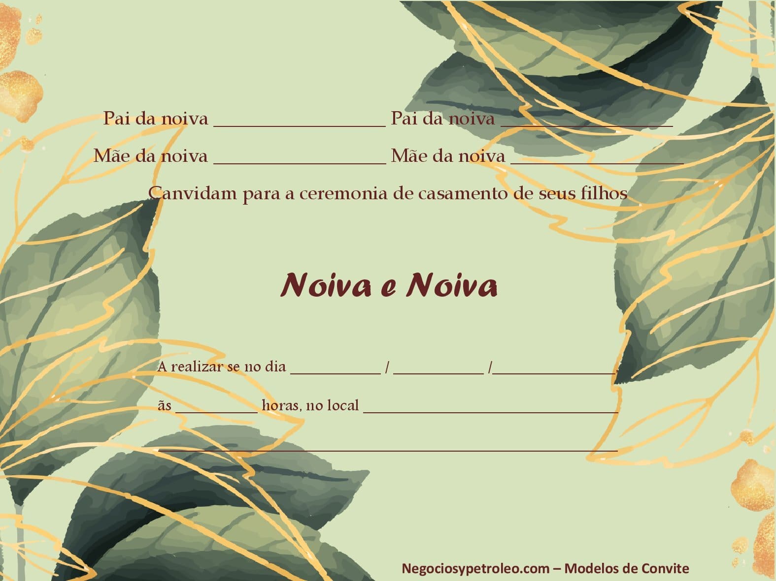 Imprimir Word Convite De Casamento Para Editar