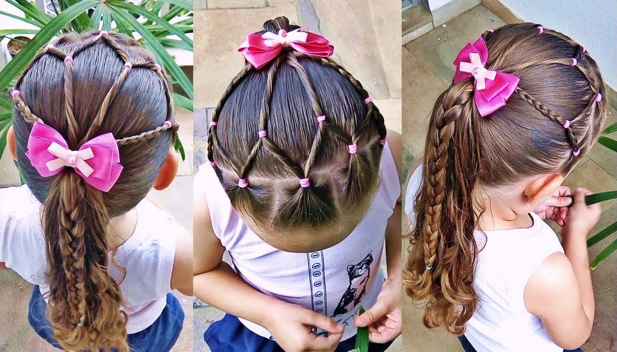 Penteado Infantil fácil para festas e passeios😍💕 