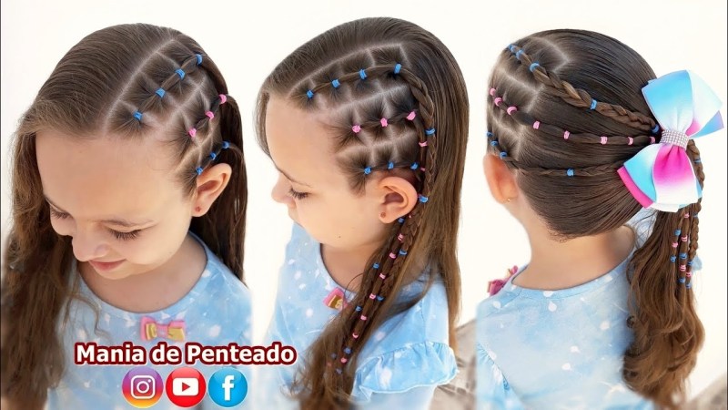 penteados simples infantil para escola cb7a8cc37