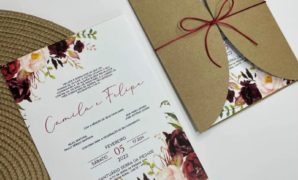 flores marsala para convite de casamento 99002150a