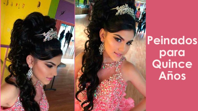 pelo largo bonitos peinados para quinceaneras 74efa7098