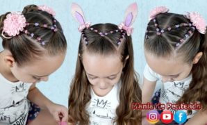 penteado com liguinha infantil 380f65842