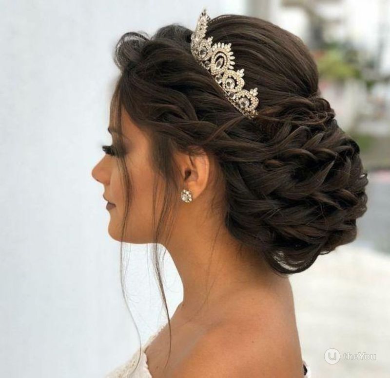 quinceaneras peinados para 15 anos con tiara 5587ab0fc