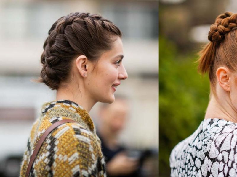 trenzas de lado modernas 164373983